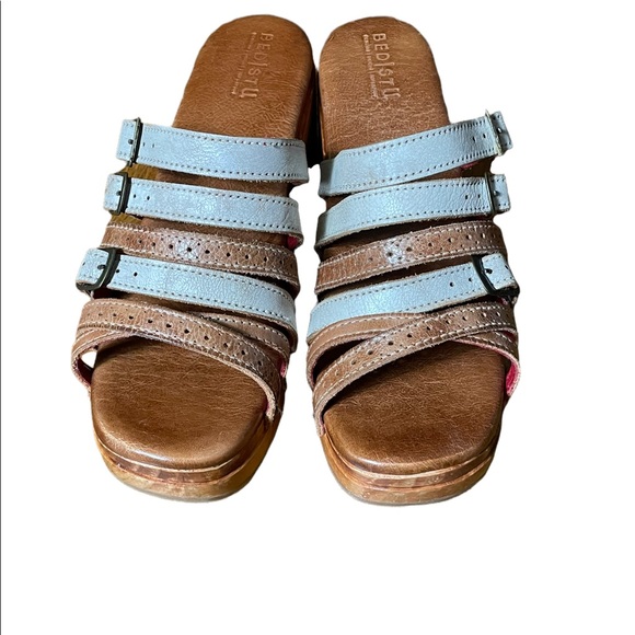 Bed Stu Adriana Clog Heels in Tan Rustic Lux Size 10 New - Picture 3 of 10